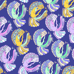 Obraz premium Abstract angel funny pattern