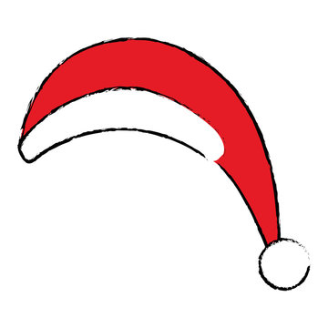 christmas hat decorative icon vector illustration design