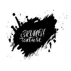 Ink vector brush drops. Vector illustration. Grunge hand drawn watercolor texture. Space for text.