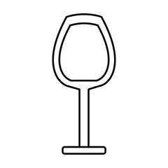 Wine cup symbol icon vector illustration graphic design