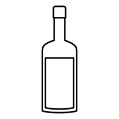 Wine bottle symbol icon vector illustration graphic design