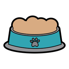 food bowl pet icon image vector illustration design 