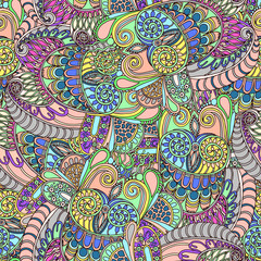 Abstract floral seamless pattern