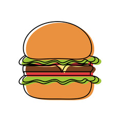 burguer vector illustration