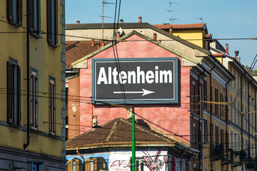 Obraz premium Schild 215 - Altenheim