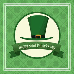 Happy saint patricks day card icon vector illustration graphic design