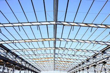 Factory workshop, steel structure