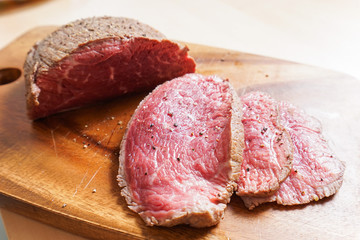 手作りのローストビーフ