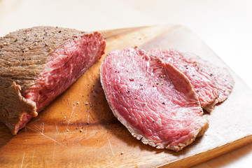 手作りのローストビーフ