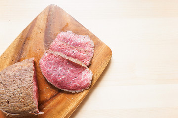 手作りのローストビーフ