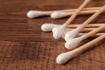 wadded sticks on a dark surface