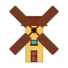 Windmill farm symbol icon vector illustration graphic design