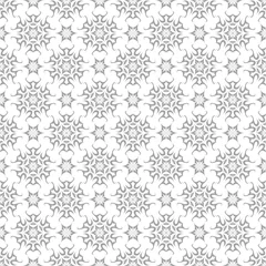 Zelfklevend Fotobehang Gray seamless pattern on white background © Liudmyla