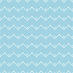 Light blue geometric ornament. Seamless pattern