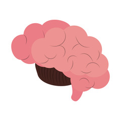 Human brain symbol icon vector illustration graphic design