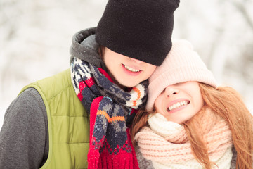 Adults put hats on their eyes. Careless moment.