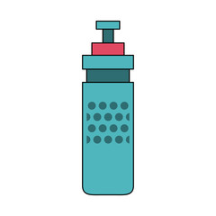 Water thermo bottle icon vector illustration graphic design