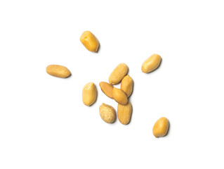 Peanuts isolated on white background