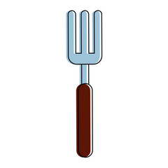 Fork cutlery symbol icon vector illustration graphic design