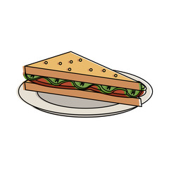 Sandwich healthy food icon vector illustration graphic design