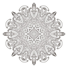 Mandala. Abstract decorative background. Islam, Arabic, oriental, indian, ottoman, yoga motifs.