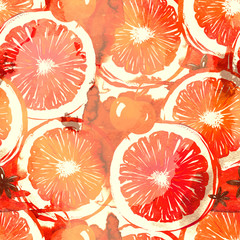 Winter Glühwein Set Mix nahtlose Muster. abstraktes Aquarell und digitales handgezeichnetes Bild. Mixed-Media-Kunstwerke für Textilien, Stoffe, Souvenirs, Verpackungen und Grußkarten.