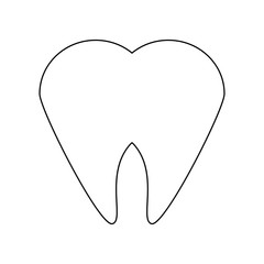 Tooth dental symbol icon vector illustration graphic design