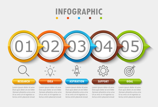 Infographic modern for visualization