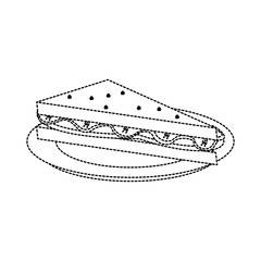 Sandwich healthy food icon vector illustration graphic design