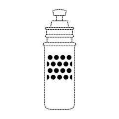 Water thermo bottle icon vector illustration graphic design