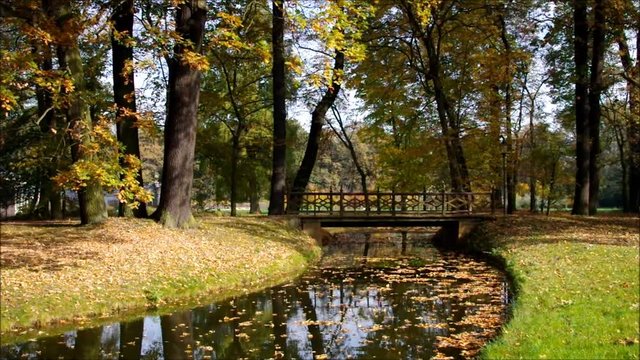 Branitzer Park Br&uuml;cke in der Lausitz