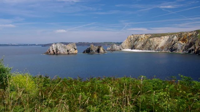 Camaret-sur-Mer Kueste in der Bretagne 