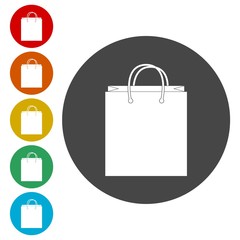 Bag store. Single flat icon 