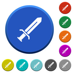 Sword beveled buttons