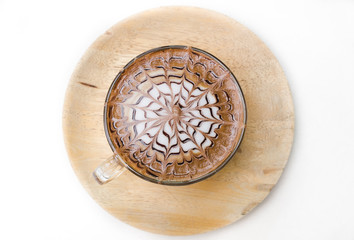 Coffee Mug on outdoor white table