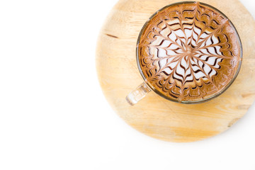 Coffee Mug on outdoor white table