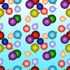 Christmas and Happy New Year seamless pattern