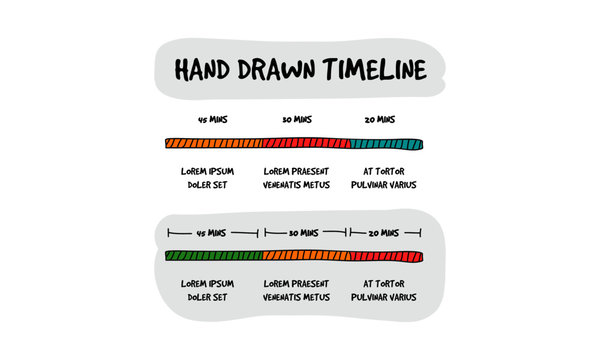 Hand Drawn Timeline Info Graphic