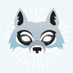Vector illustration of mask of