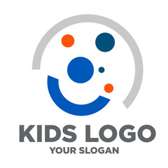 kids logo vector