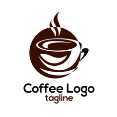 coffee logo template vector