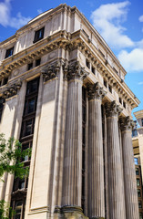 Naklejka premium Old Stone Columns in Boston