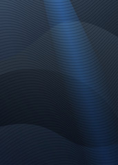 Dark blue background with curved lines