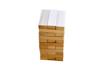 Game jenga isolated