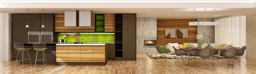 Modern house interior