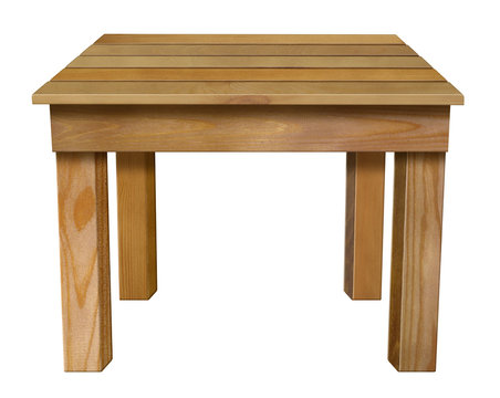 Wooden table isolated