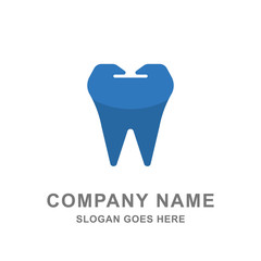 Dentist Tooth Healthcare Dental Medicine Logo Vector 