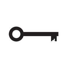 black key icon- vector illustration