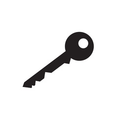 black key icon- vector illustration