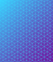 Fototapeta na wymiar Geometric pattern of intersecting lines. The blue is a purple gradient. Abstract background for your design. Vector.